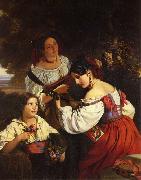 Franz Xaver Winterhalter Roman Genre Scene Sweden oil painting reproduction